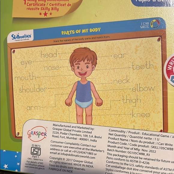 skillmatics -I Can Write Activity Set - Blue, ages 3-6 educational toy - NEW - Picture 5 of 8